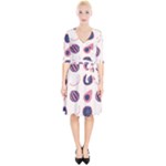 Fruits Halves Pattern Design Wrap Up Cocktail Dress