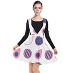 Fruits Halves Pattern Design Plunge Pinafore Dress