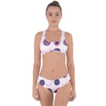 Fruits Halves Pattern Design Criss Cross Bikini Set