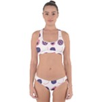 Fruits Halves Pattern Design Cross Back Hipster Bikini Set