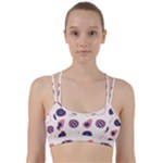 Fruits Halves Pattern Design Line Them Up Sports Bra