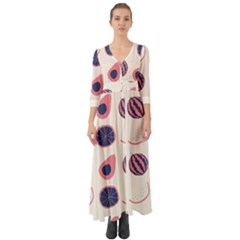 Button Up Boho Maxi Dress 