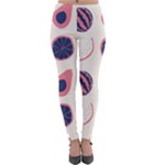 Fruits Halves Pattern Design Lightweight Velour Leggings