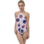 Fruits Halves Pattern Design Go with the Flow One Piece Swimsuit