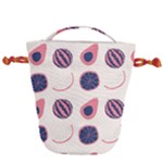 Fruits Halves Pattern Design Drawstring Bucket Bag