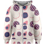 Fruits Halves Pattern Design Kids  Zipper Hoodie Without Drawstring
