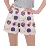 Fruits Halves Pattern Design Women s Ripstop Shorts