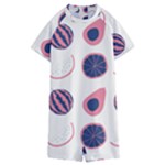 Fruits Halves Pattern Design Kids  Boyleg Half Suit Swimwear
