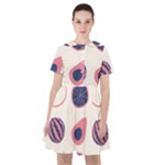 Fruits Halves Pattern Design Sailor Dress