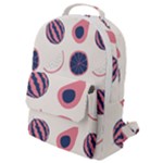 Fruits Halves Pattern Design Flap Pocket Backpack (Small)