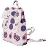 Fruits Halves Pattern Design Buckle Everyday Backpack