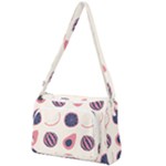 Fruits Halves Pattern Design Front Pocket Crossbody Bag