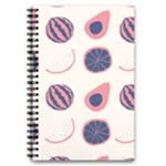 Fruits Halves Pattern Design 5.5  x 8.5  Notebook