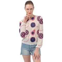 Banded Bottom Chiffon Top 