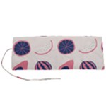 Fruits Halves Pattern Design Roll Up Canvas Pencil Holder (S)