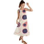 Fruits Halves Pattern Design Summer Maxi Dress