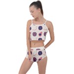 Fruits Halves Pattern Design Summer Cropped Co-Ord Set