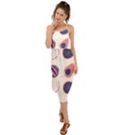 Fruits Halves Pattern Design Waist Tie Cover Up Chiffon Dress