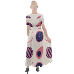Button Up Short Sleeve Maxi Dress 