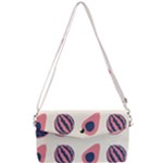 Fruits Halves Pattern Design Removable Strap Clutch Bag
