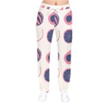 Fruits Halves Pattern Design Women Velvet Drawstring Pants