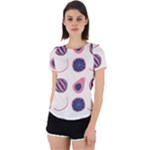 Fruits Halves Pattern Design Back Cut Out Sport T-Shirt