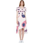 Fruits Halves Pattern Design High Low Boho Dress