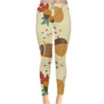 Leaves Foliage Acorns Barrel Everyday Leggings 