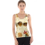 Leaves Foliage Acorns Barrel Women s Basic Tank Top