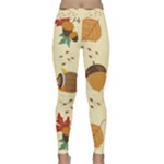 Leaves Foliage Acorns Barrel Classic Yoga Leggings