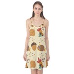 Leaves Foliage Acorns Barrel Camis Nightgown 