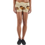 Leaves Foliage Acorns Barrel Yoga Shorts