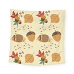 Leaves Foliage Acorns Barrel Square Tapestry (Small)