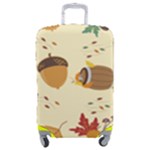 Leaves Foliage Acorns Barrel Luggage Cover (Medium)