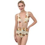 Leaves Foliage Acorns Barrel Tied Up Two Piece Swimsuit