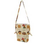 Leaves Foliage Acorns Barrel Folding Shoulder Bag
