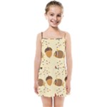 Leaves Foliage Acorns Barrel Kids  Summer Sun Dress