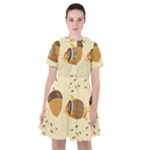 Leaves Foliage Acorns Barrel Sailor Dress