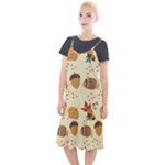 Leaves Foliage Acorns Barrel Camis Fishtail Dress
