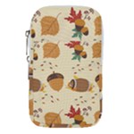 Leaves Foliage Acorns Barrel Waist Pouch (Small)