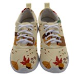Leaves Foliage Acorns Barrel Women Athletic Shoes