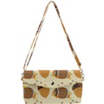 Leaves Foliage Acorns Barrel Removable Strap Clutch Bag