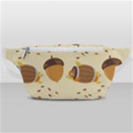 Leaves Foliage Acorns Barrel Waist Bag 