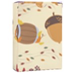 Leaves Foliage Acorns Barrel Playing Cards Single Design (Rectangle) with Custom Box