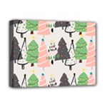 Christmas Trees Icons Deluxe Canvas 16  x 12  (Stretched) 