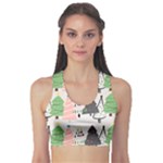 Christmas Trees Icons Fitness Sports Bra