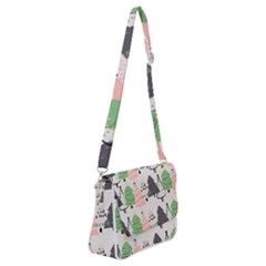 Shoulder Bag with Back Zipper 
