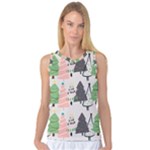 Christmas Trees Icons Women s Basketball Tank Top