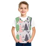 Christmas Trees Icons Kids  Basketball Tank Top