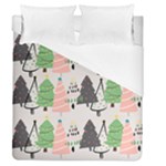 Christmas Trees Icons Duvet Cover (Queen Size)